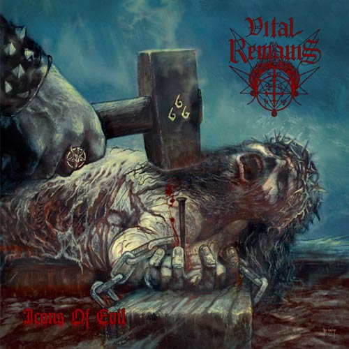 VITAL REMAINS - Icons Of Evil (Vinil Duplo Azul Gatefold + Acabamento Fosco + Encarte)